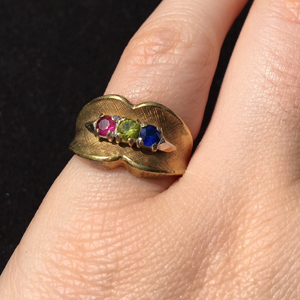 Karatclad 18kt Gold Filled Crystal Ring